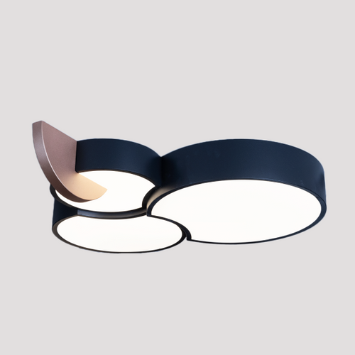 CEILING LAMP 3 REOUNDS BLACK