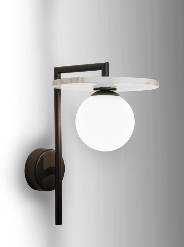 WALL LAMP UNO-WL-018 ALASTER MARBLE PLATE D200,