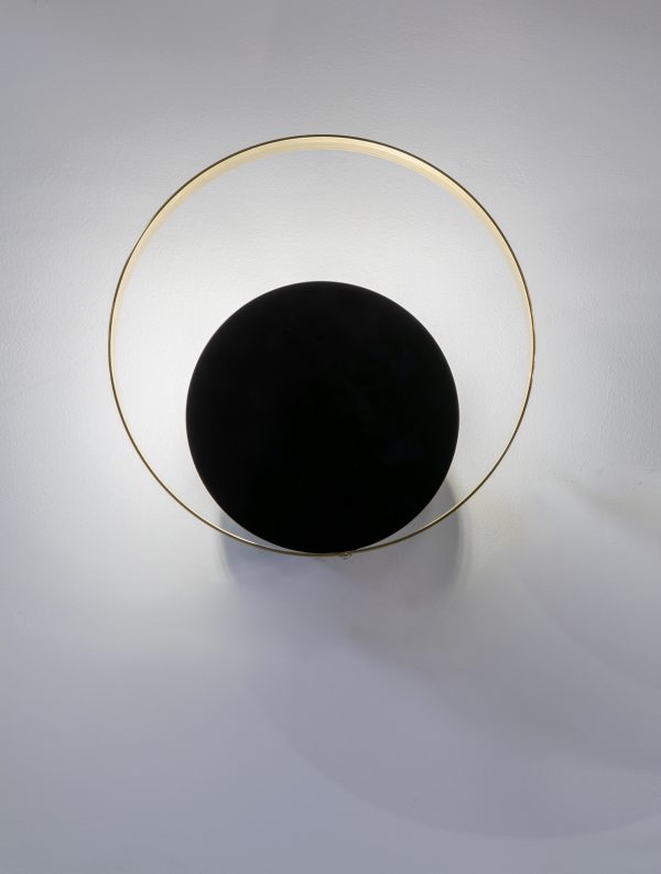 WALL LAMP XCW9015-B D260*H280 BLACK+GOLD