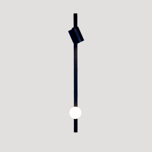 WALL LAMP 100*180*1000MM, BLACK COLOR, GU10 +G9