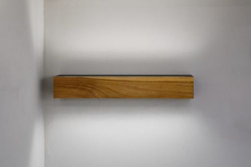 WALL LAMP L380 WOOD-BLACK U&D, 2*10W, IP65,