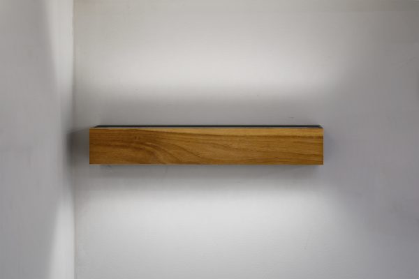 WALL LAMP L380 WOOD-BLACK U&D, 2*10W, IP65,