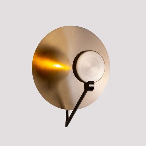 WALL LAMP BRASS ROUND 30CM 9W
