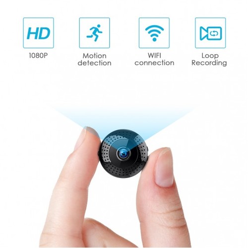 מצלמת IP חכמה אלחוטית מיני 1080P עם ראיית לילה – מצלמת אבטחה לבית