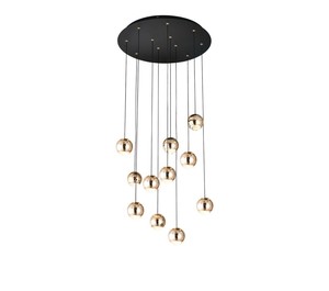 11 תלוי זהב על בסיס עגול LED 88W