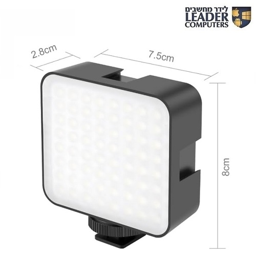 תאורת לד עם חיבור למצלמה | PULUZ 64 LED