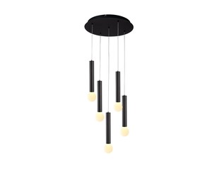 5 תלוי שחור על בסיס עגול LED 24W