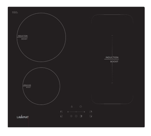 כיריים אינדוקציה 60 ס"מ , חצי FLAX , תלת פאזי LV-IF730