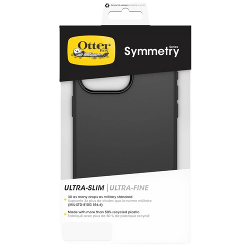 כיסוי לטלפון Otterbox Symmetry iPhone 15 Pro , שחור