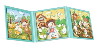 ספר פאזל מגנטי - כפר