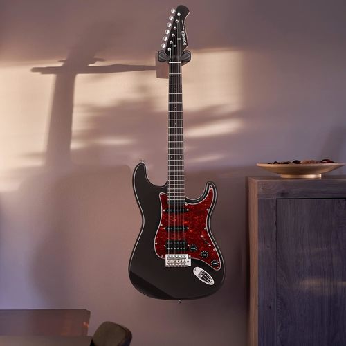 חבילת 3 מתלי קיר איכותיים למגוון גיטרות עם נעילה אוטומטית EC1127 מבית DONNER