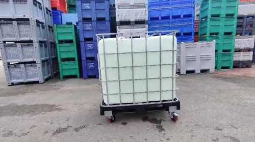 התקנת גלגלים לקוביית IBC