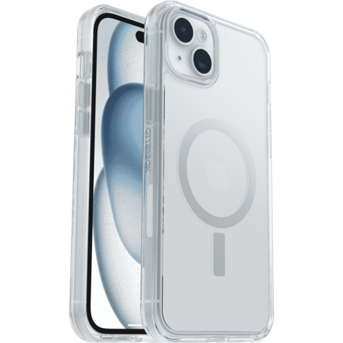 כיסוי לטלפון iPhone 15 Plus Otterbox Symmetry MagSafe, שקוף