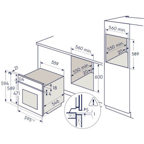 תנור בנוי Electrolux EOH64259X אלקטרולוקס