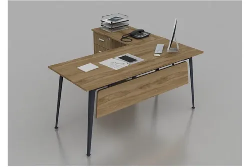 שולחן משרדי עם שלוחה רוחב 120 ס``מ LEMAS צבע UD