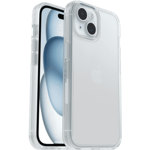 כיסוי לטלפון Otterbox Symmetry iPhone 15, שקוף