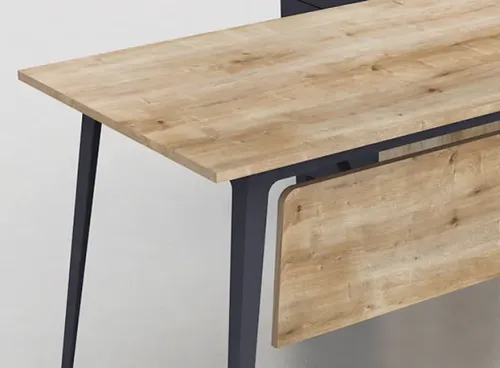 שולחן משרדי עם שלוחה רוחב 140 ס``מ LEMAS צבע Safirmese