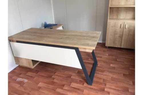 שולחן עבודה Flat כולל הרחבה 180 ס``מ צבע ספיר