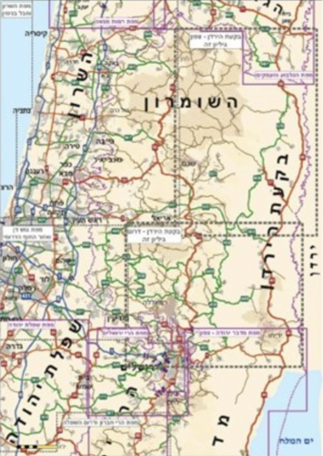 מפת בקעת הירדן