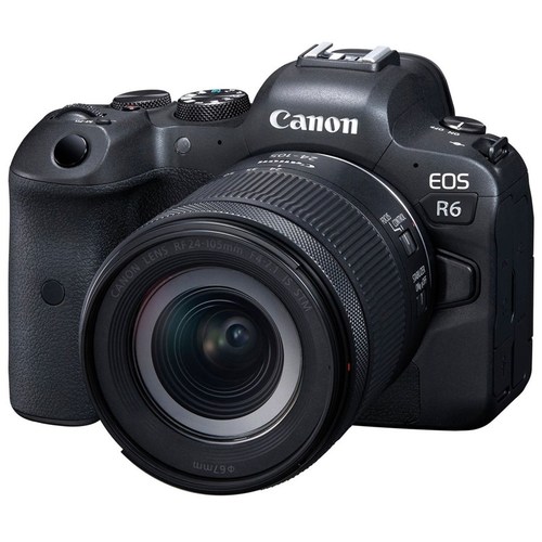 קיט מצלמה חסרת מראה קנון Canon EOS R6 + 24-105 STM f/4-7.1 - יבואן רשמי
