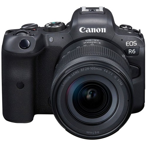 קיט מצלמה חסרת מראה קנון Canon EOS R6 + 24-105 STM f/4-7.1