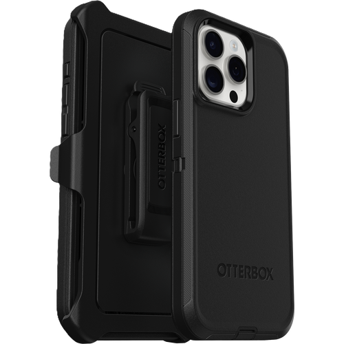 כיסוי לטלפון Iphone 15 Pro Otterbox Defender, שחור