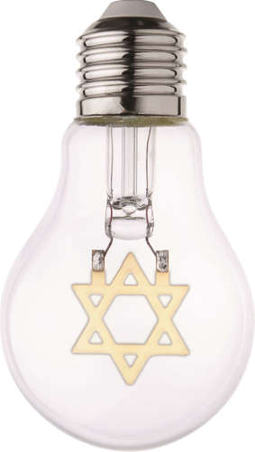 נורה לד מגן דוד E-27 אור לבן