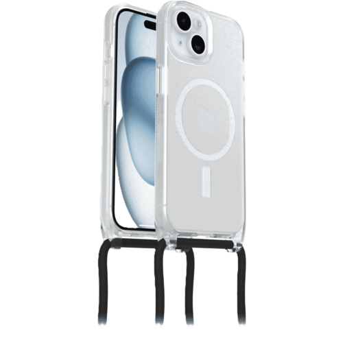 כיסוי לטלפון OtterBox React Necklace MagSafe אייפון 15 iPhone, מנצנץ 