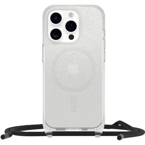 כיסוי לטלפון OtterBox React Necklace MagSafe אייפון iPhone 15 Pro, מנצנץ 