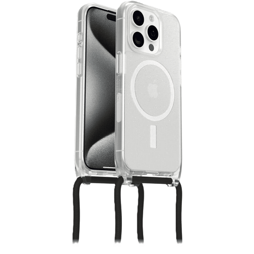 כיסוי לטלפון OtterBox React Necklace MagSafe iPhone 15 Pro Max, מנצנץ