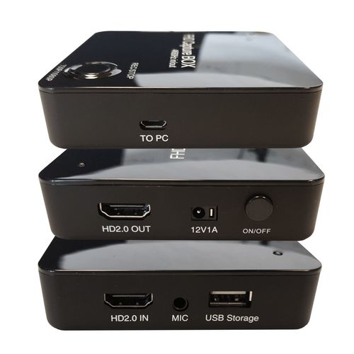 מקליט אדיו וידאו  HDMI 4K לכונן חיצוני ו/או למחשב