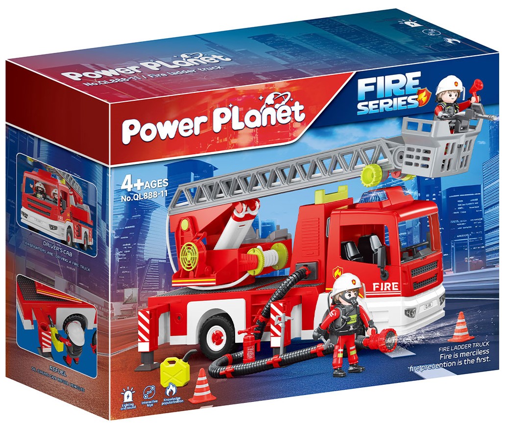 כבאית סולם עם אור וצלילים POWER PLANET