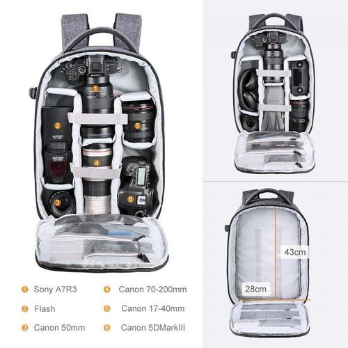 תיק גב למצלמות DSLR דגם K&F Concept 15L