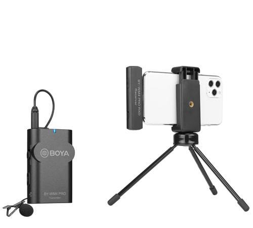 מיקרופון דש אלחוטי לסמארטפון אייפון Boya BY-WM4 PRO-K3