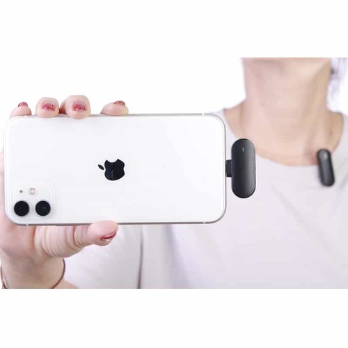 מיקרופון דש אלחוטי 2.4GHz לסמארטפון אייפון