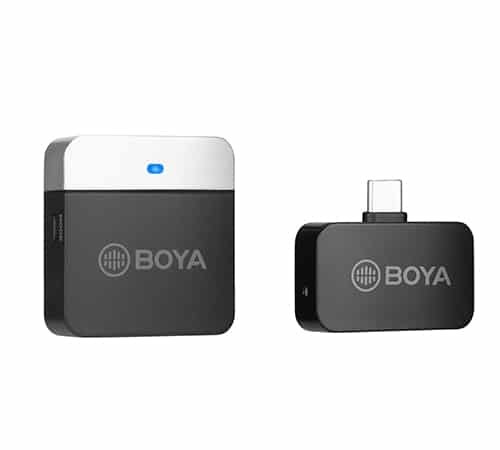 מיקרופון דש אלחוטי לסמארטפון אנדרואיד Boya BY-M1LV-U
