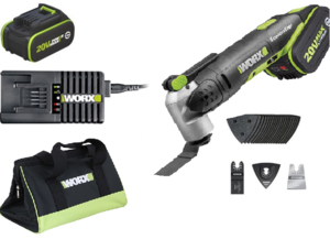 סט מולטיטול נטען 20V + שתי סוללות 2.0AH ומטען WORX