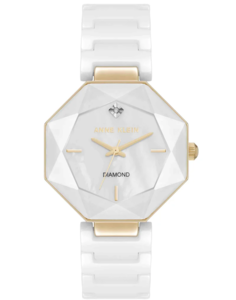 Anne Klein AK/5064GPWT קרמיקה שיבוץ יהלום לנשים