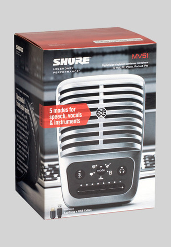 מיקרופון קונדנסר SHURE MOTIV MV51
