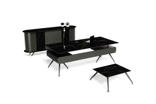 שולחן מנהל/ת ONIX VIP רוחב 220 ס``מ צבע שיש