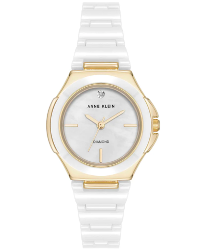 Anne Klein AK/5112GPWT קרמיקה שיבוץ יהלום לנשים