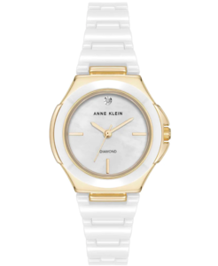 Anne Klein AK/5112GPWT קרמיקה שיבוץ יהלום לנשים