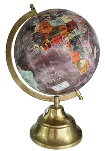 גלובוס שולחני בסיס נחושת Vintage Decor Globe - קוטר 20 ס"מ