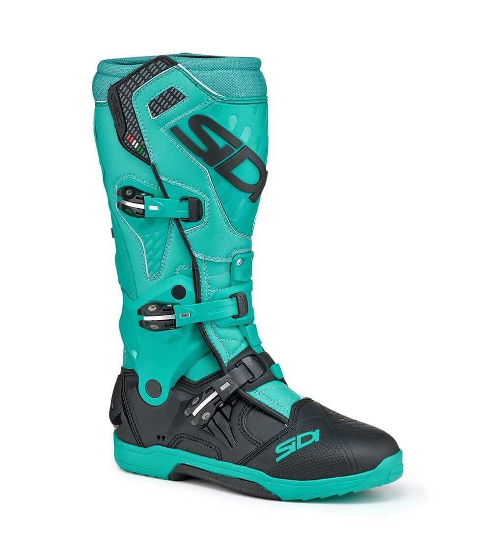 מגף רכיבה סידי שחור / טורקיז - SIDI CROSSAIR BOOTS