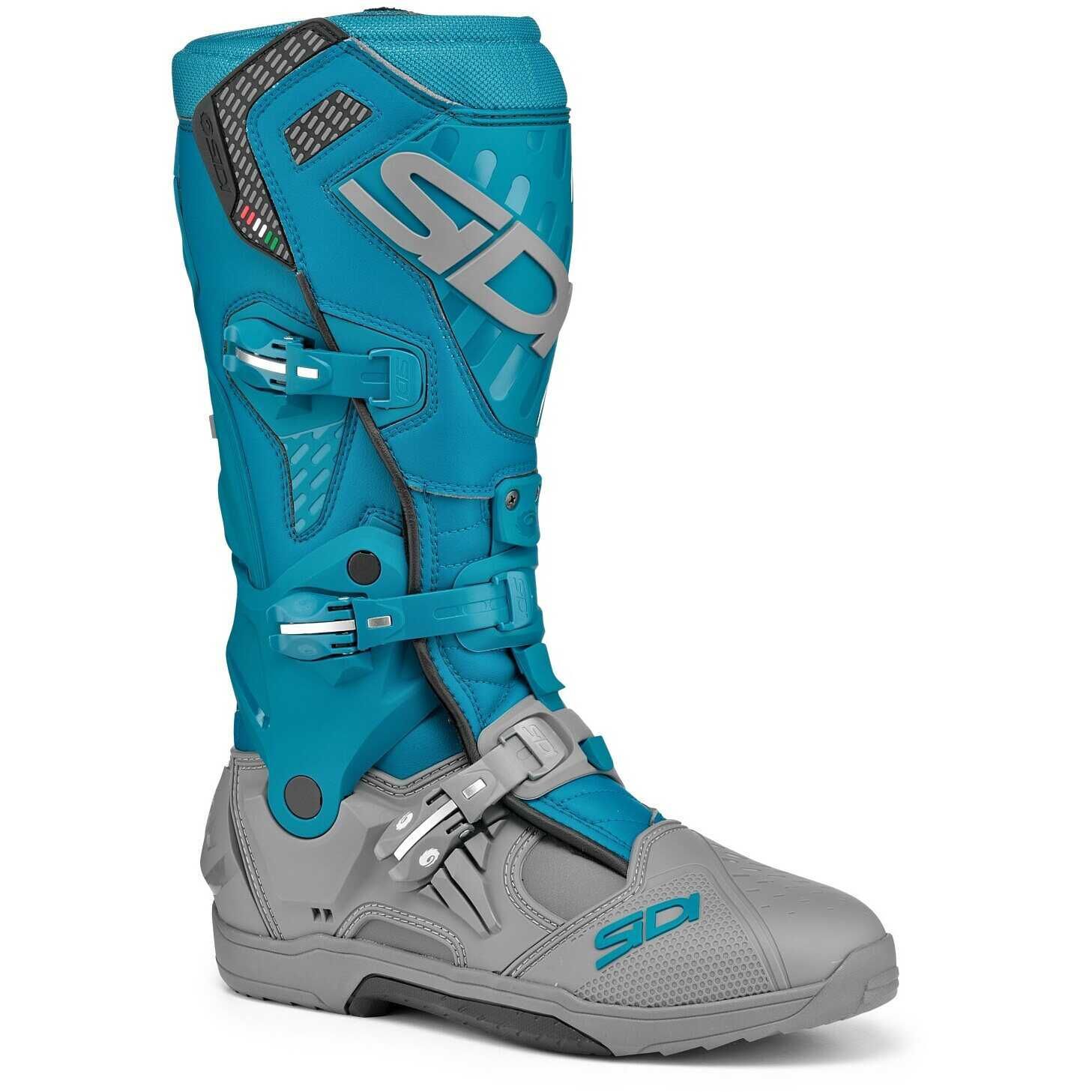 מגף רכיבה סידי אפור / תכלת - SIDI CROSSAIR BOOTS