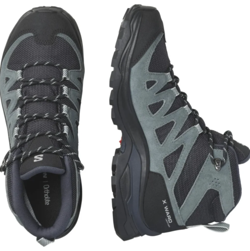 נעלי טיולים נשים X WARD LEATHER MID GORE-TEX - SALOMON