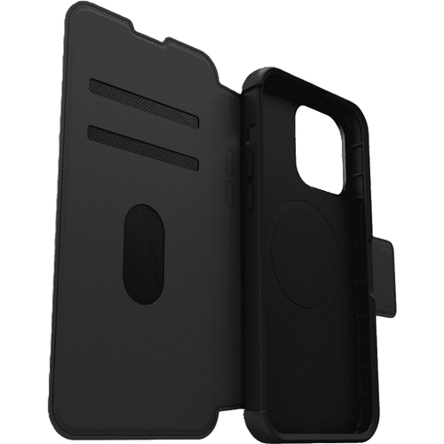 כיסוי לטלפון Otterbox Strada MagSafe Case iPhone 15 Pro, שחור
