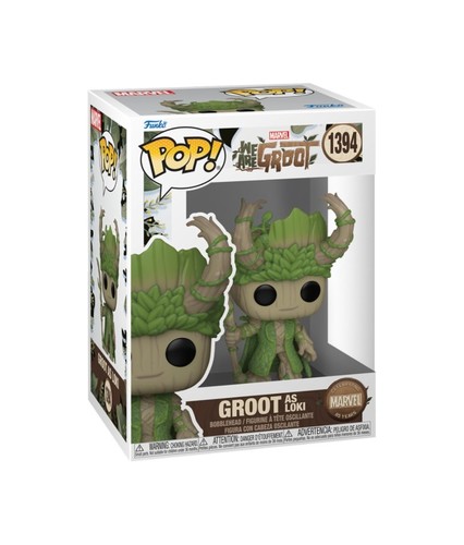בובת פופ מארוול: גרוט כ-לוקי - #1394 Funko POP! Marvel: We Are Groot - Groot as Loki