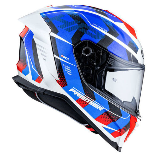 קסדת PREMIER HYPER HP12 כחול\אדום\לבן