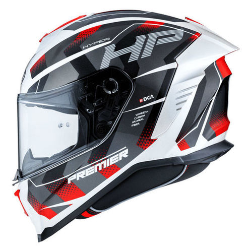 קסדת PREMIER HYPER HP2 לבן\אפור\אדום
